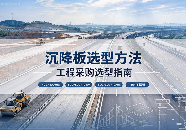 天心沉降板选择方法